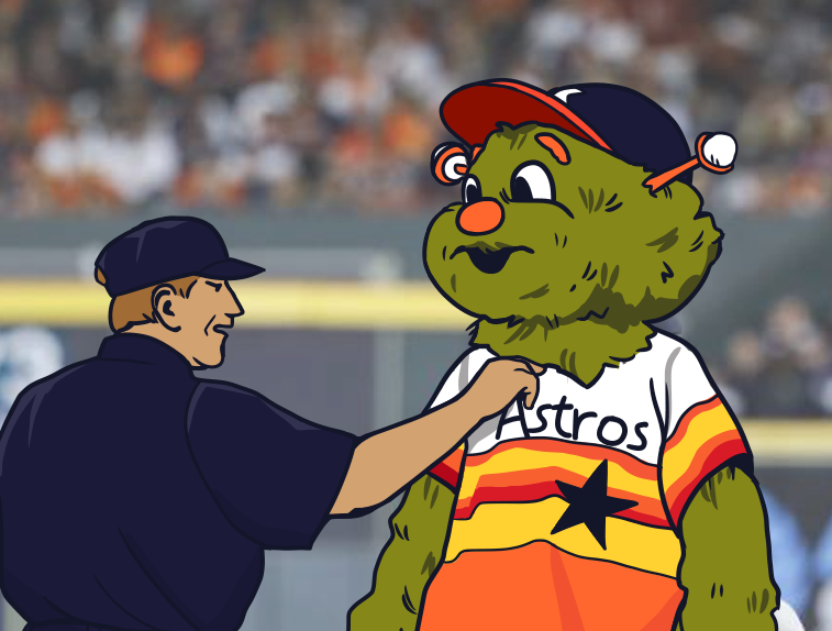 Houston Astros Orbit Cartoon MLB 2022 World Series Champions